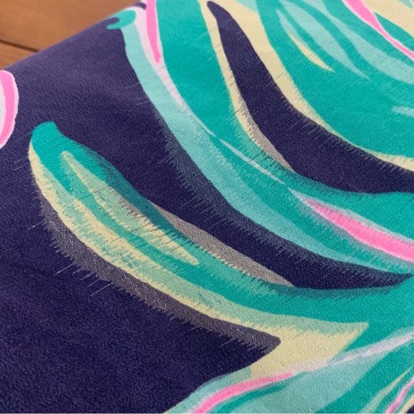 Lilly Pulitzer Flawed Rylee Silk Dress Tiger Palm Size 0 - Picture 14 of 16